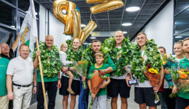 Į Lietuvą grįžę Europos čempionai: „Pagaliau auksas, bet darbai – nebaigti“