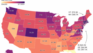 [OC] Cost-of-Living Adjusted Median Full-Time Individual Incomes by State, 2024