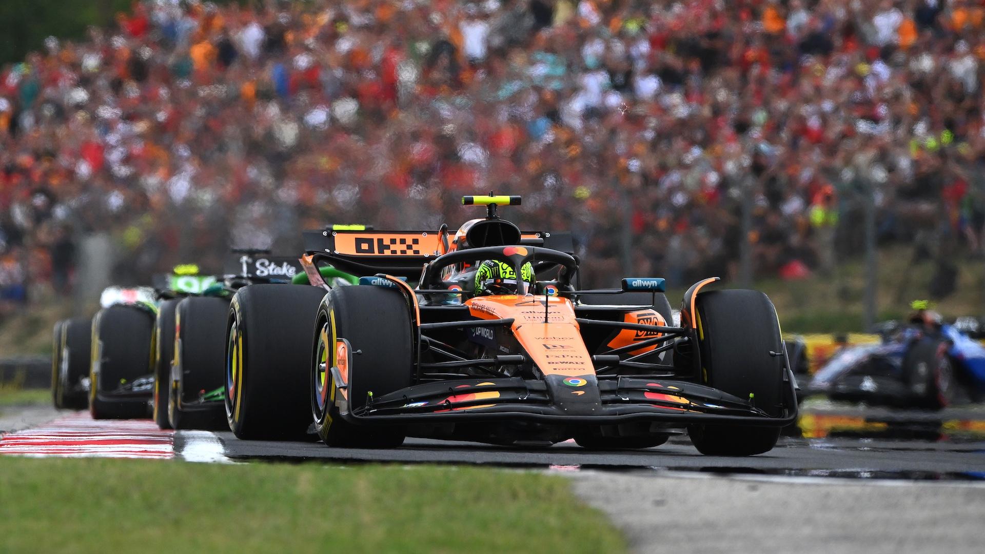 Stand na GP Hongarije - Lando Norris treintje