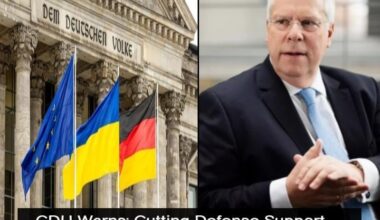 Germany’s CDU urged the government to boost funding for Ukraine, especially in defense. Spokesman Jürgen Hardt warned that denying defense budget requests risks Ukraine’s and Europe’s security