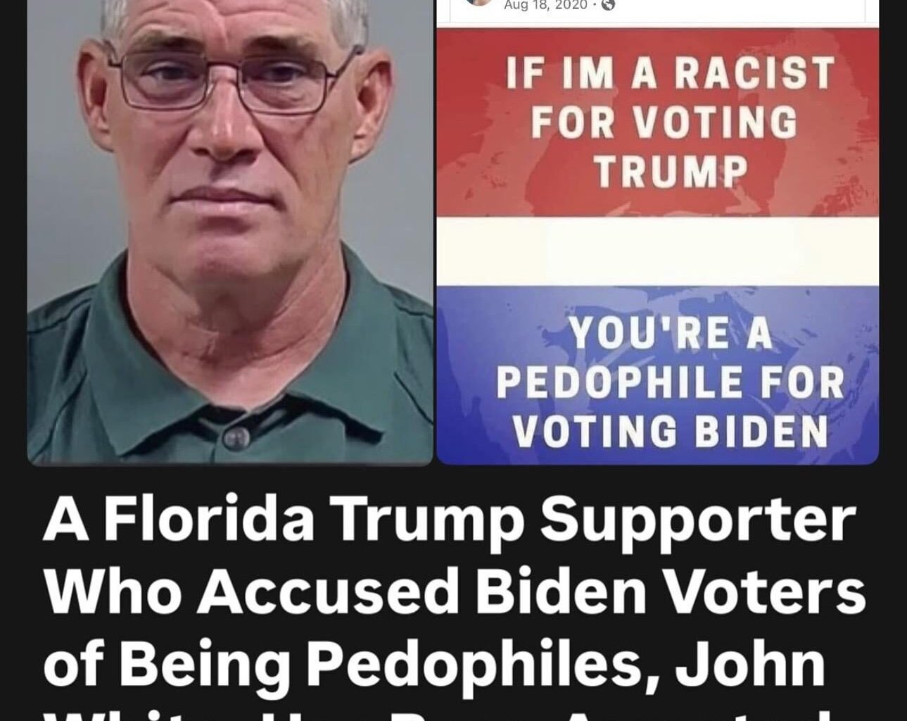 Florida man arrested for molesting children after calling Biden and Democrats pedophiles