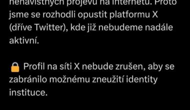 AVČR odchází z X kvůli dezinformacím a nenávisti