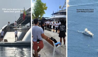 Crew seen filming Below Deck Mediterranean season 10 in Croatia