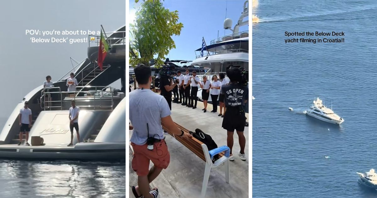 Crew seen filming Below Deck Mediterranean season 10 in Croatia