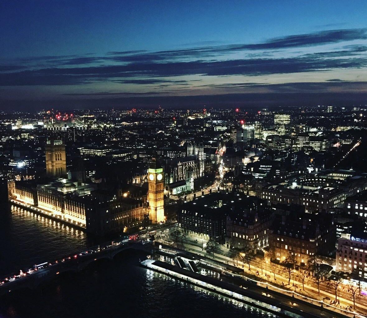 Taken from the London Eye
