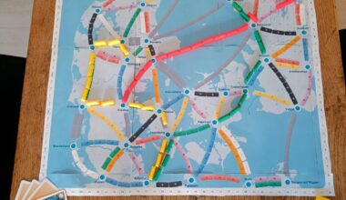 Fan-skabt spil 'Ticket to Ride'.