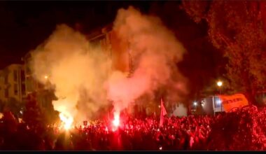 Manifestație de amploare la Novi Sad Captură X @Ana_Mitras