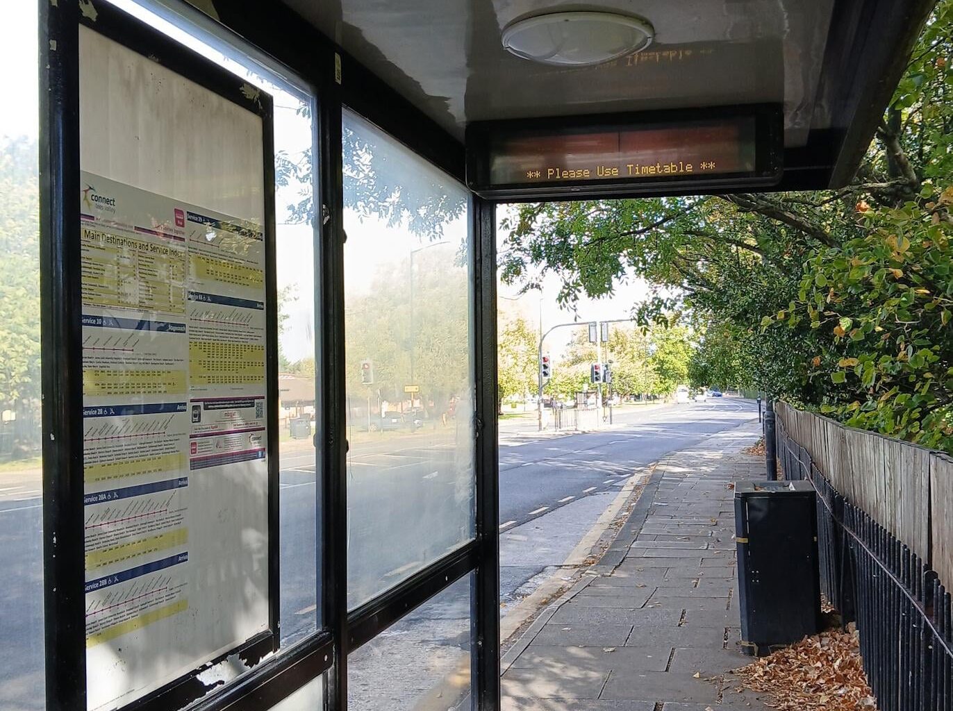 The electronic displays at bus stops are so helpful! I don't know how I ever managed before they were introduced.
