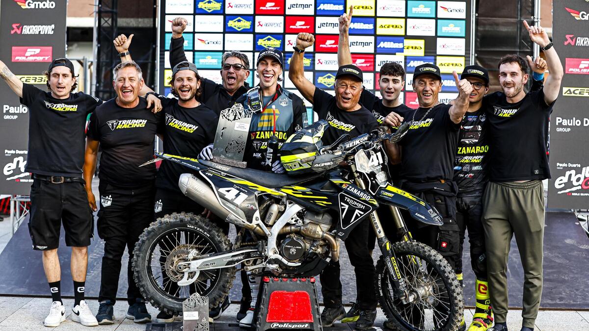Lesiardo trionfa al GP d’Italia e scrive la storia. E' la prima vittoria di Triumph nell'enduro - News