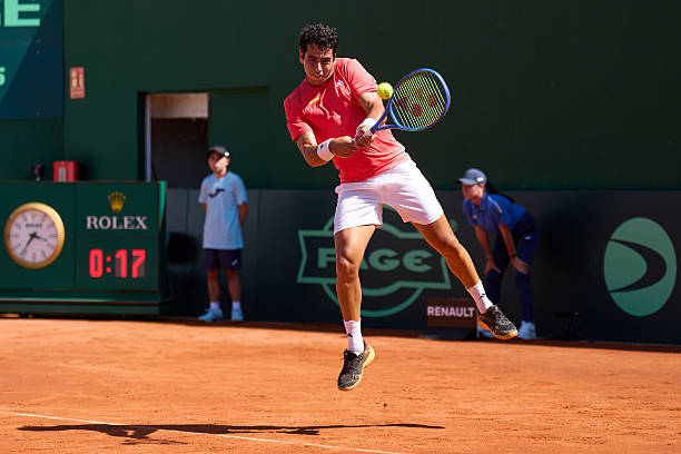 Jaume Munar during his match against Moller. Source: Getty