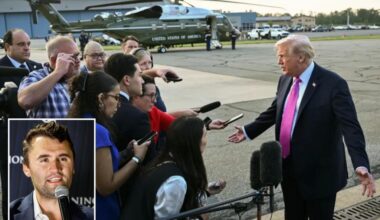 Trump blasts 'the left' and announces 'major investigations' underway after Charlie Kirk assassination