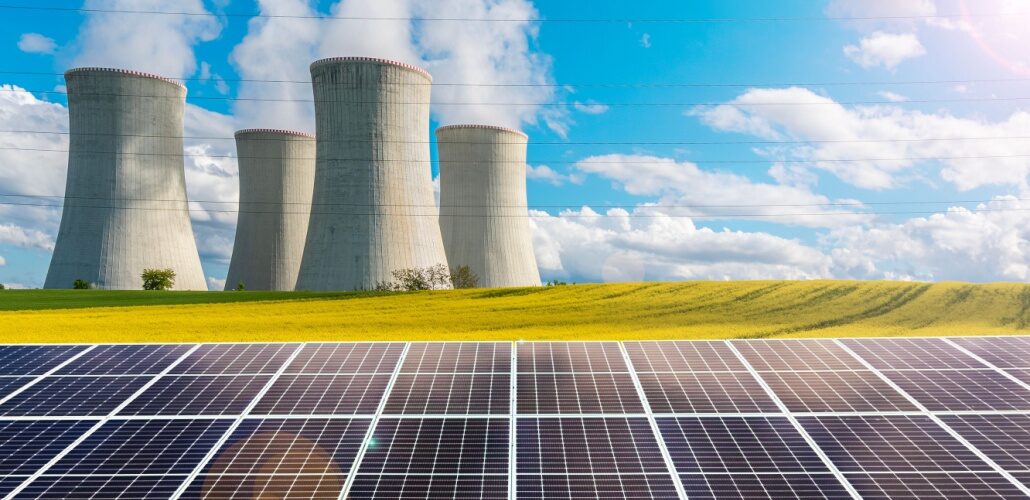 nuclear and solar_Shutterstock_2495709011