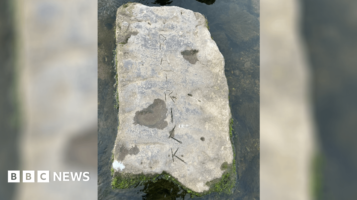 Bridgend residents in shock as rare medieval stepping stones damaged