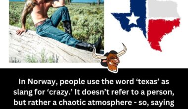 Hi Norway. Is my Texan cousin delusional or do you actually use the word "Texas" in slang?