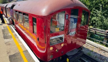 I went on the London Transport Museum’s 1938 Stock heritage Tube train
