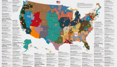 Mapping dominant cuisines across 3,143 U.S. counties (2025 revision; data & methods in comments) [OC]