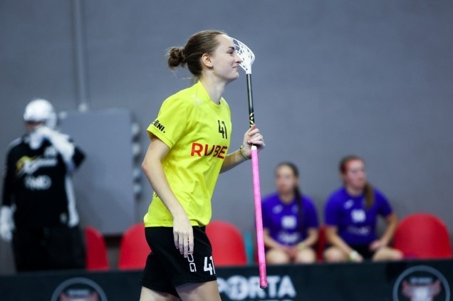 Latvijas Florbola savienība » LV » 2025/2026 » Jaunumi » Tinkuse un Grāpēna sarūpē "Rubenei" otro uzvaru