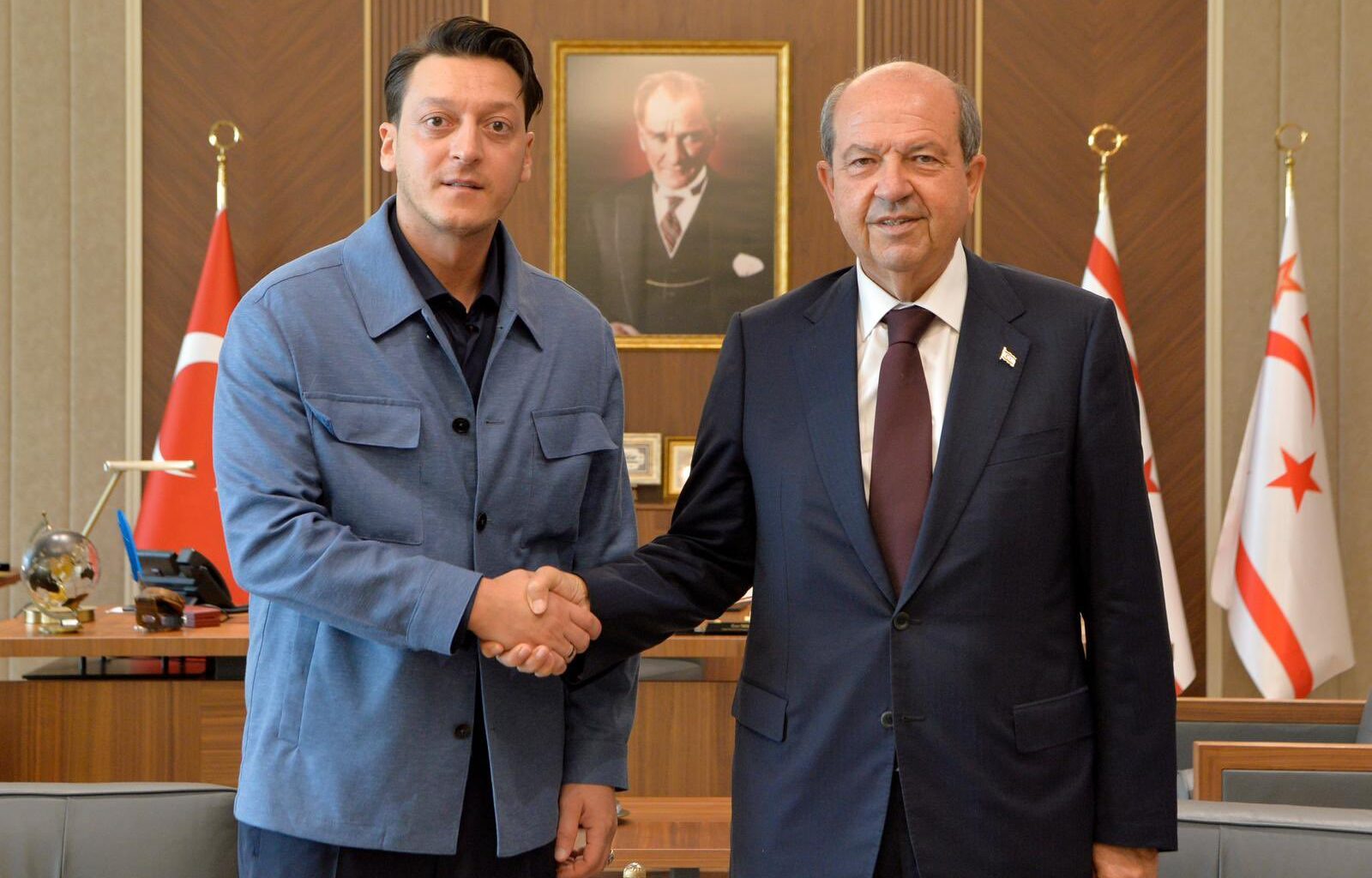 cover Former footballer Ozil visits Cyprus to boost Tatar’s re-election campaign