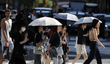 10,000 taken to hospital in week for heat-related illnesses in Japan, marking the highest weekly figure so far this year with temperatures topping 35 C at hundreds of observation points. There were 16 deaths in 14 prefectures across the nation.