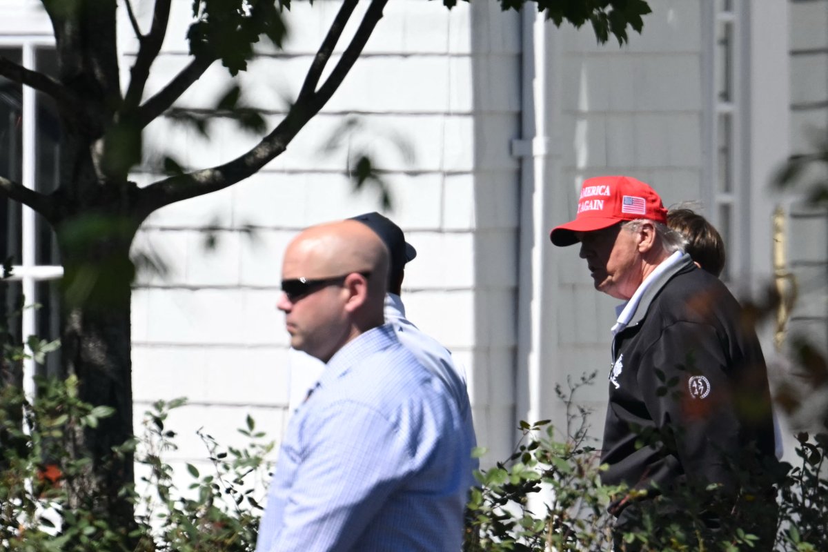 President Donald Trump walks