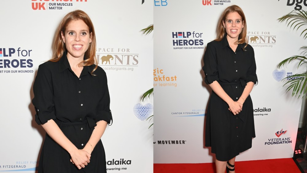Princess Beatrice, wearing Ralph Lauren and Zara and on behalf of CFRF, attends the BGC Group Charity Day raising millions for good causes in memory of BGC's colleagues lost on 9/11, on Sept. 11, 2025 in London.