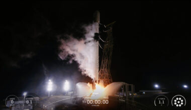 A brand-new SpaceX Falcon 9 rocket launches 24 Starlink satellites to orbit from California's Vandenberg Space Force Base on Sept. 2, 2025.