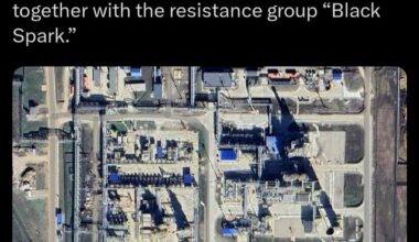 Russias llsky oil refinery plant that produces a lot of fuel and oil to be fed to the frontlines is destroyed