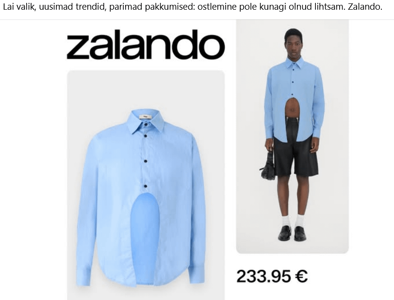 Korraks mõtlesin et meil on esimene aprill, aga ei, mood on selline