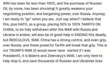 Statements made by Donald Trump in regards to "do major Sanctions on Russia"