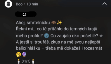 Po roce dostanete srdíčko na seznamce, bezmyšlenkovitě pošlete srdíčko zpátky, přijde vám tohle - co uděláte?