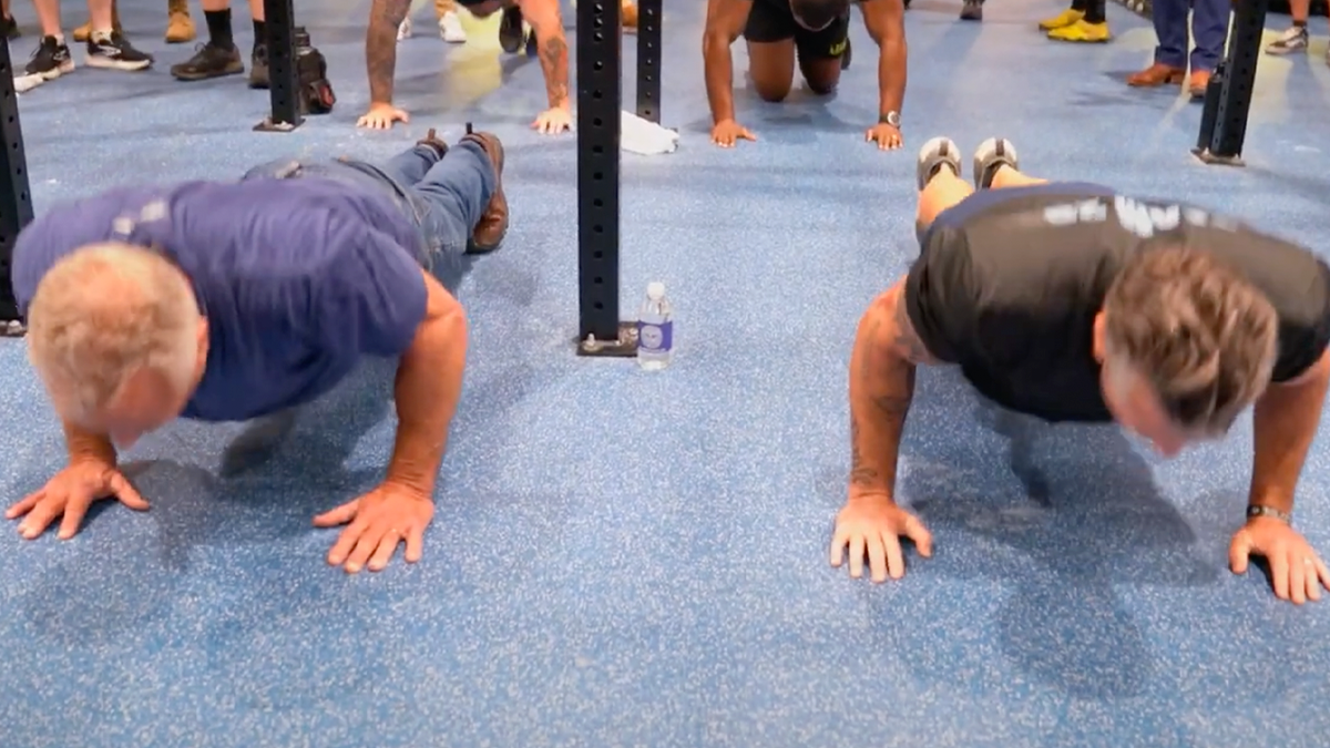 Kennedy and Hegseth working out 