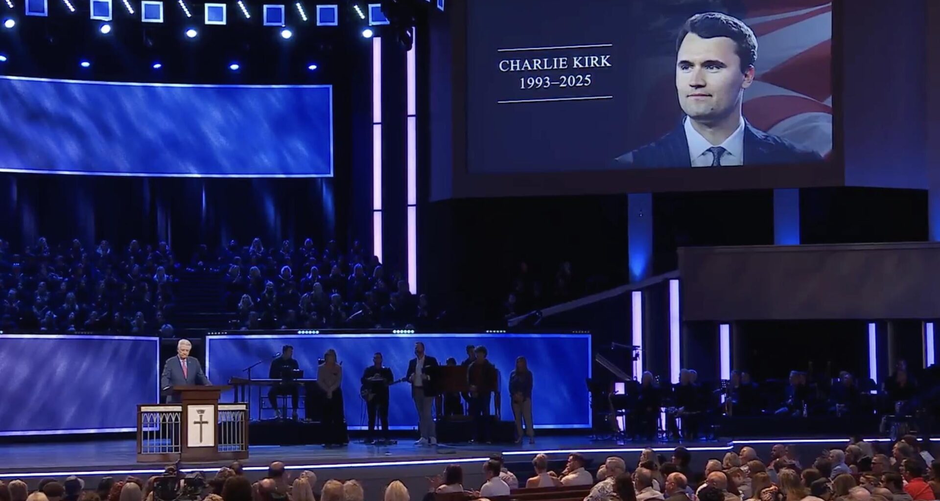Churches Play AI-Generated Clips of Charlie Kirk Saying Things He Never Said: ‘Death Is Not the End, It’s a Promotion’