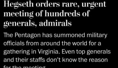 That clown Pete Hegseth wants every General & Admiral to sign a loyalty pledge to the MAGATS’ Pedo King & self-proclaimed Messiah. Straight-up fascism. Terrible for democracy. But don’t worry, Chuck Schumer & Hakeem Jeffries will save us with… harshly worded letters. 🙄