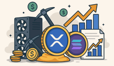 DOT Miners diversify their cryptocurrency portfolio using XRP and SOL, earning $8,700 in passive income daily.