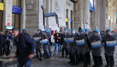 Gaza protests in Italy block ports, clashes erupt in Milan