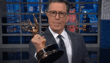 Stephen Colbert Brings His Emmy to ‘The Late Show’ and Earns Massive Ovation, Shouts Out Jimmy Kimmel for Telling Emmy Voters to Vote for Colbert Instead