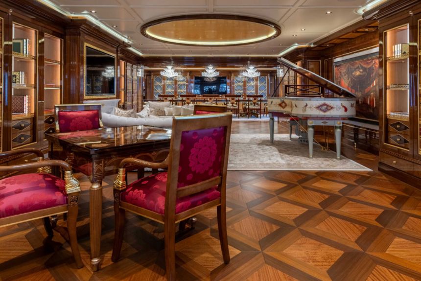 The main salon abroad The Amadea.