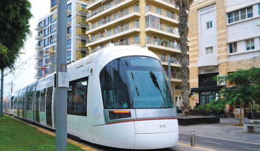 Tel Aviv light rail in Jaffa credit: Shutterstock