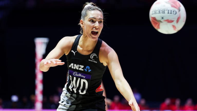 Silver Ferns defender Karin Burger. 