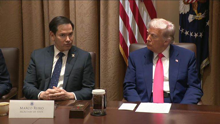 Mr Rubio says President Trump backs the fight against cartels