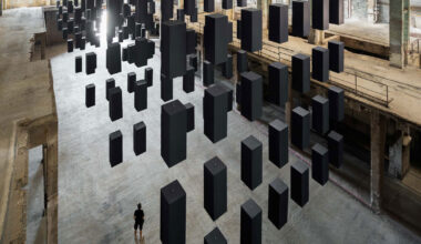 SpY's suspended grid installation floats within factory in hungary