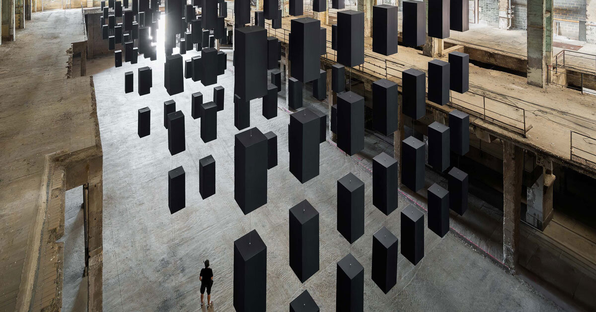 SpY's suspended grid installation floats within factory in hungary