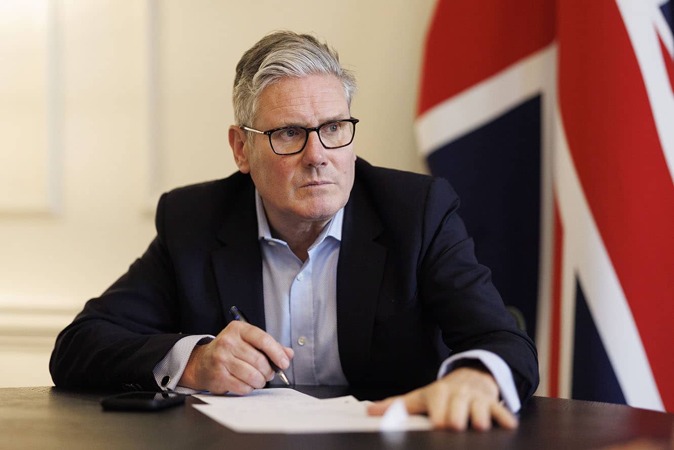 Starmer at desk