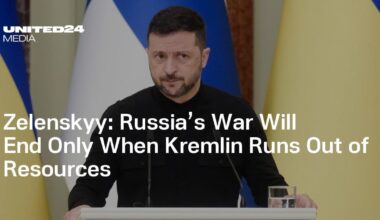 Zelenskyy: Russia’s War Will End Only When Kremlin Runs Out of Resources