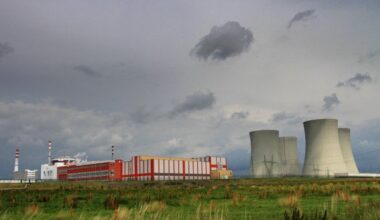 The Temelín nuclear power plant in the Czech Republic
