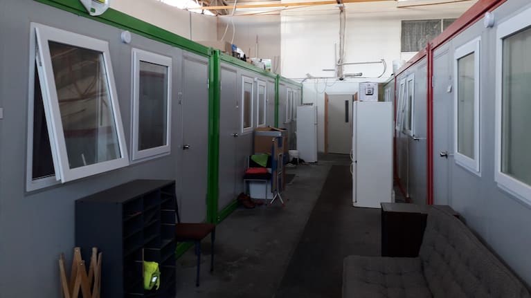 The cabins inside the warehouse were installed, despite the owner not being granted any consents. 