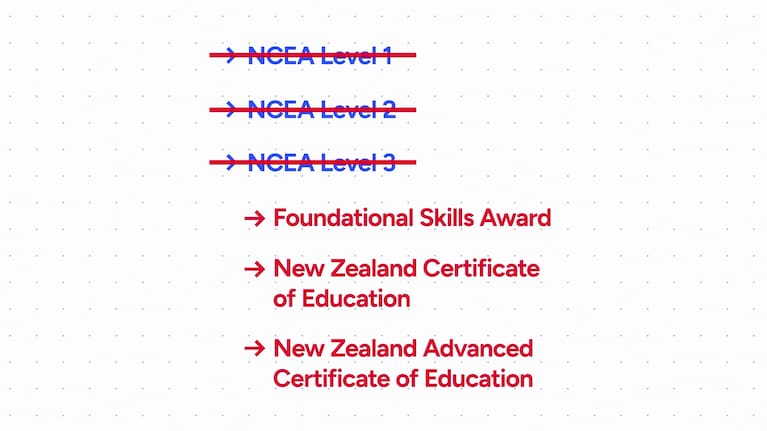 The proposed new qualifications which might replace current NCEA qualifications.