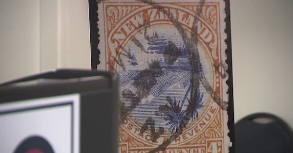 Rare, century-old NZ stamp fetches record price at auction