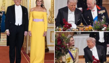 Trump calls UK state dinner with King Charles 'one of the highest honors of my life'— as Melania stuns in brilliant yellow gown