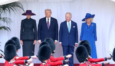 Trump attends banquet dinner with King Charles during second state visit to U.K.